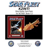 A Call to Arms: Star Fleet Book 1.2: Kzinti Ship Roster Card Pack