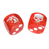 Dragon & Skull Dice Pack (Red Translucent)