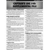 Captain's Log #40 Supplement