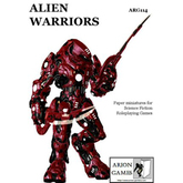 Paper Miniatures: Alien Warriors Set