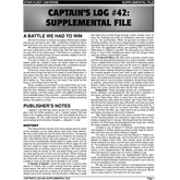 Captain's Log #42 Supplement 
