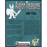 Avalon Treasure, Vol 1, Issue #3, Noble Title