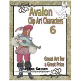Avalon Clip Art Characters, Bard 1