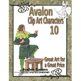 Avalon Clip Art Characters, Bard 2