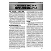 Captain's Log #49 Supplement